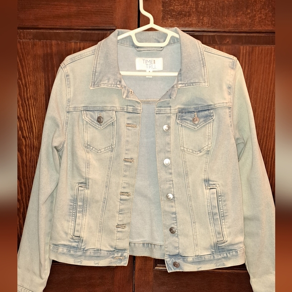 Time and Tru Jackets & Blazers - White washed denim jacket